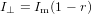 I⊥ = Im (1− r)
